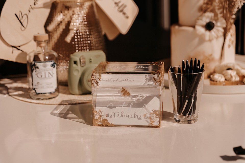 Gästebuch Hochzeit Acryl Box